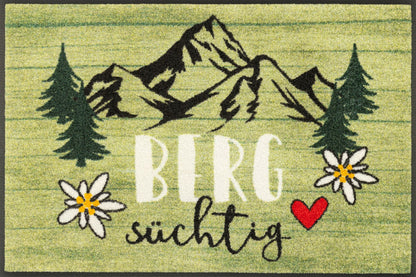 Fußmatte 50x75 Bergsüchtig grün