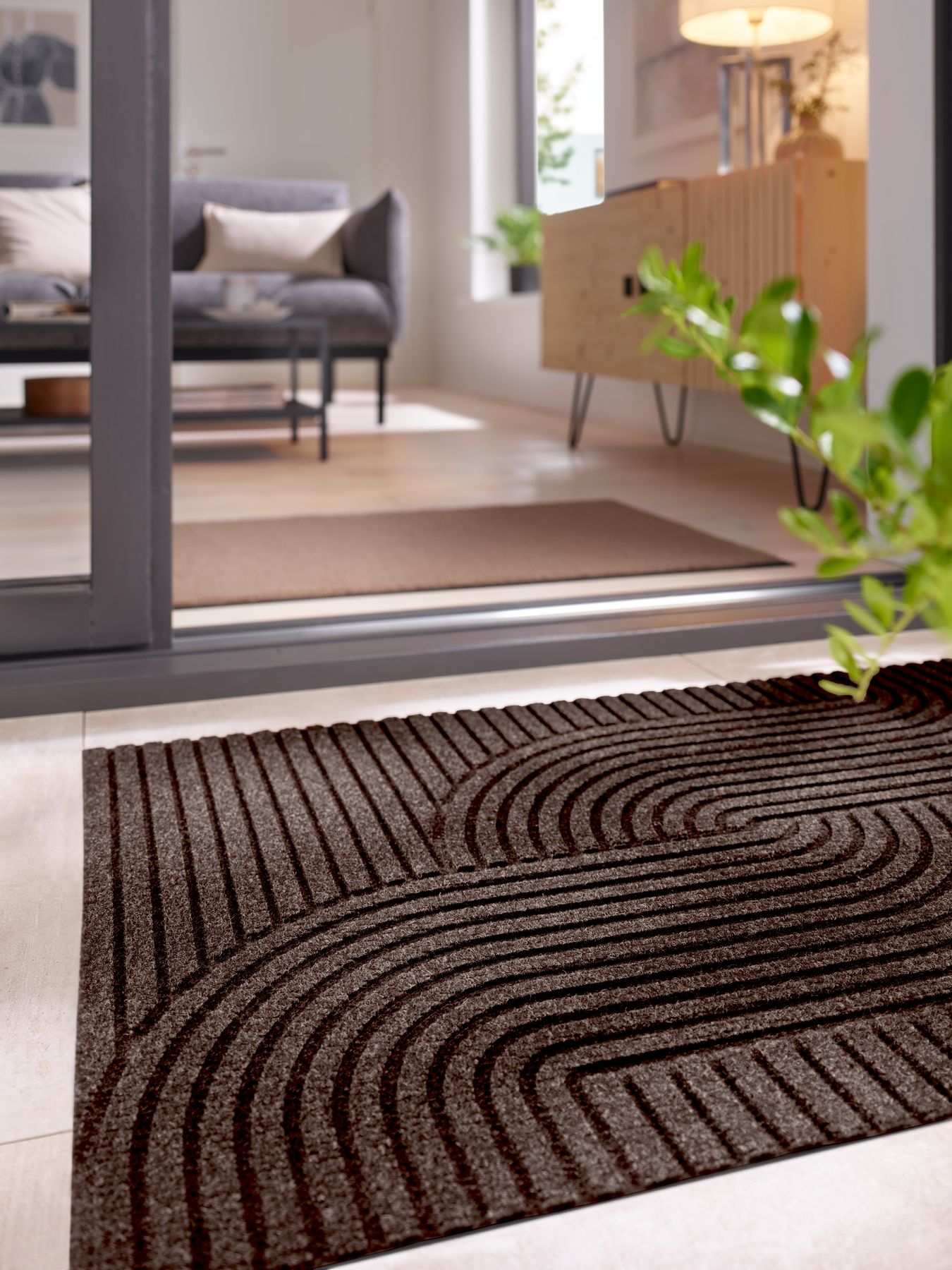 Fußmatte 60x90 Dune Loop dark brown