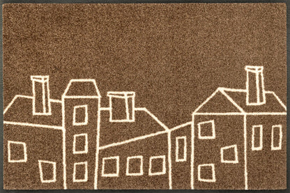 Fußmatte 50x75 Linecity braun