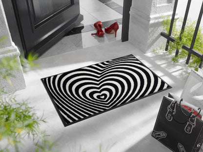 Fußmatte 50x75 Optical Love schwarz