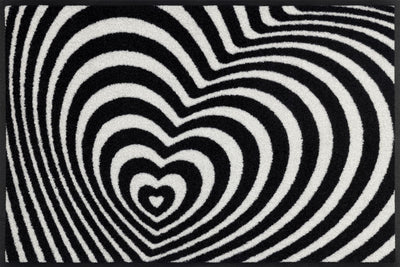 Fußmatte 50x75 Optical Love schwarz