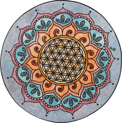 Matte rund 115x115 Harmony Pattern