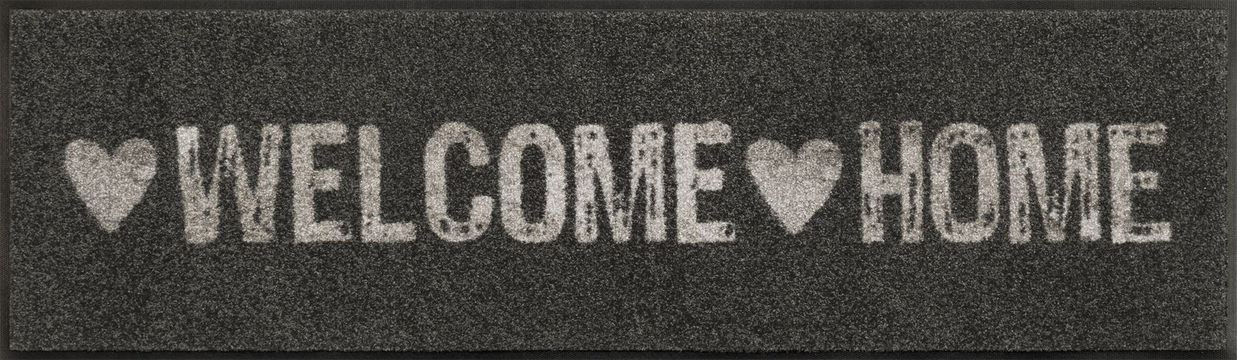 Läufer 35x120 Warmly Welcome anthrazit
