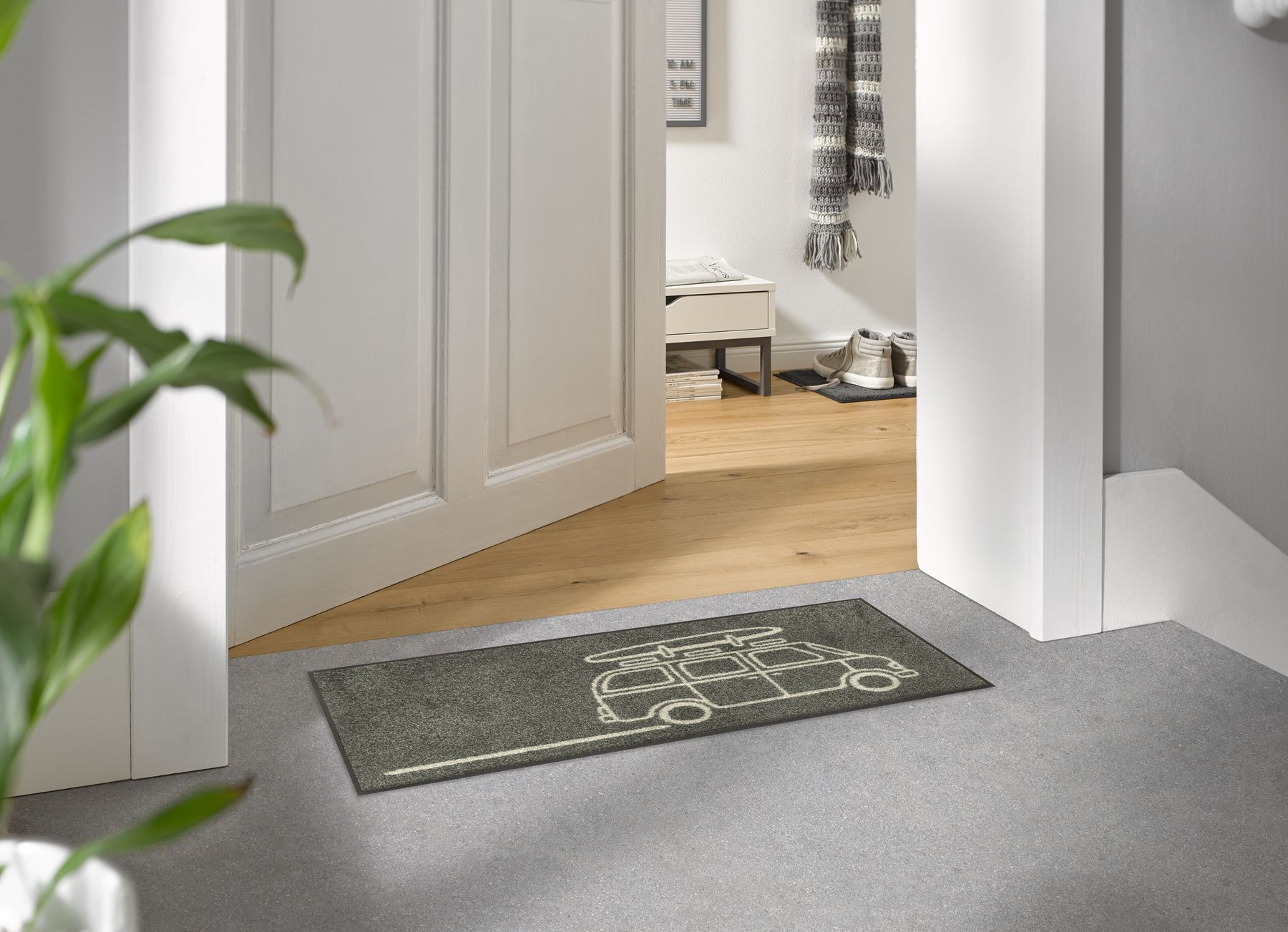 Fußabtreter klein 35x75 Keep it Simple grey grau