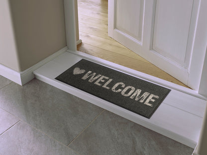 Fußabtreter klein 35x75 Warmly Welcome anthrazit