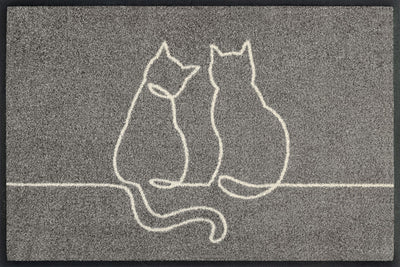 Fußmatte 40x60 Lovetails grau
