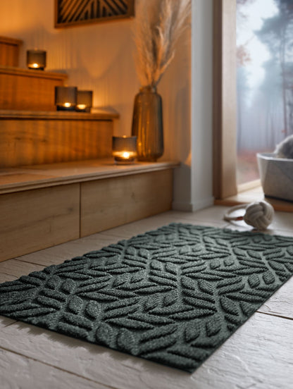 Fußmatte 45x75 Dune Leaves Midnight Green