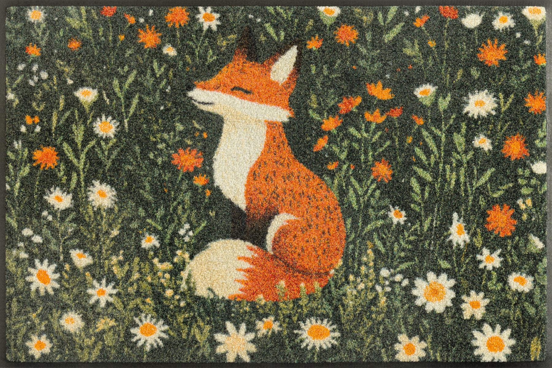 Fußmatte 50x75 Floral Foxy grau