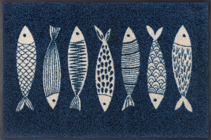 Fußmatte 50x75 Fish Tango blau