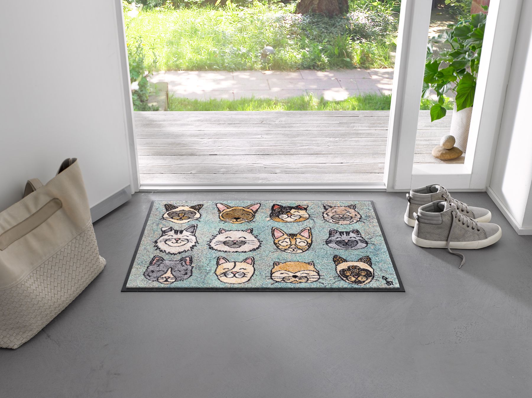 Fußmatte 50x75 Glückskatzen