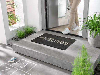 Fußmatte 50x75 Warmly Welcome anthrazit