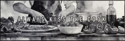 Teppichläufer 60x180 Kiss the Cook grau