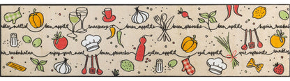 Teppich Küchenläufer Motiv Küche waschbar