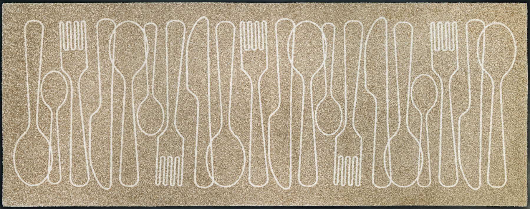 Fußmatte 75x90 Cutlery Symphony beige