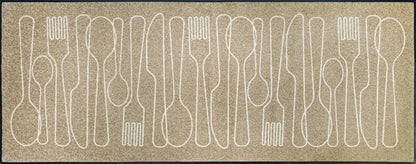 Fußmatte 75x90 Cutlery Symphony beige