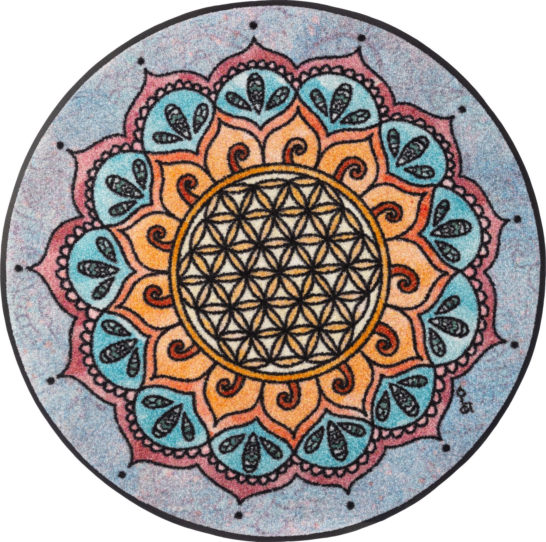 Fußmatte 85x85 Harmony Pattern rund