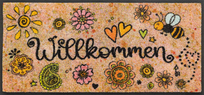 Fußabtreter klein 35x75 Bring Glück herein beige