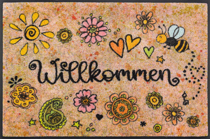 Fußmatte 50x75 Bring Glück herein beige