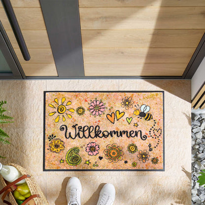 Fußmatte 50x75 Bring Glück herein beige