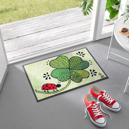 Fußmatte 40x60 Glück auf allen Wegen grün