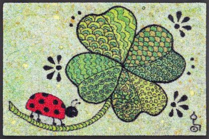 Fußmatte 40x60 Glück auf allen Wegen grün