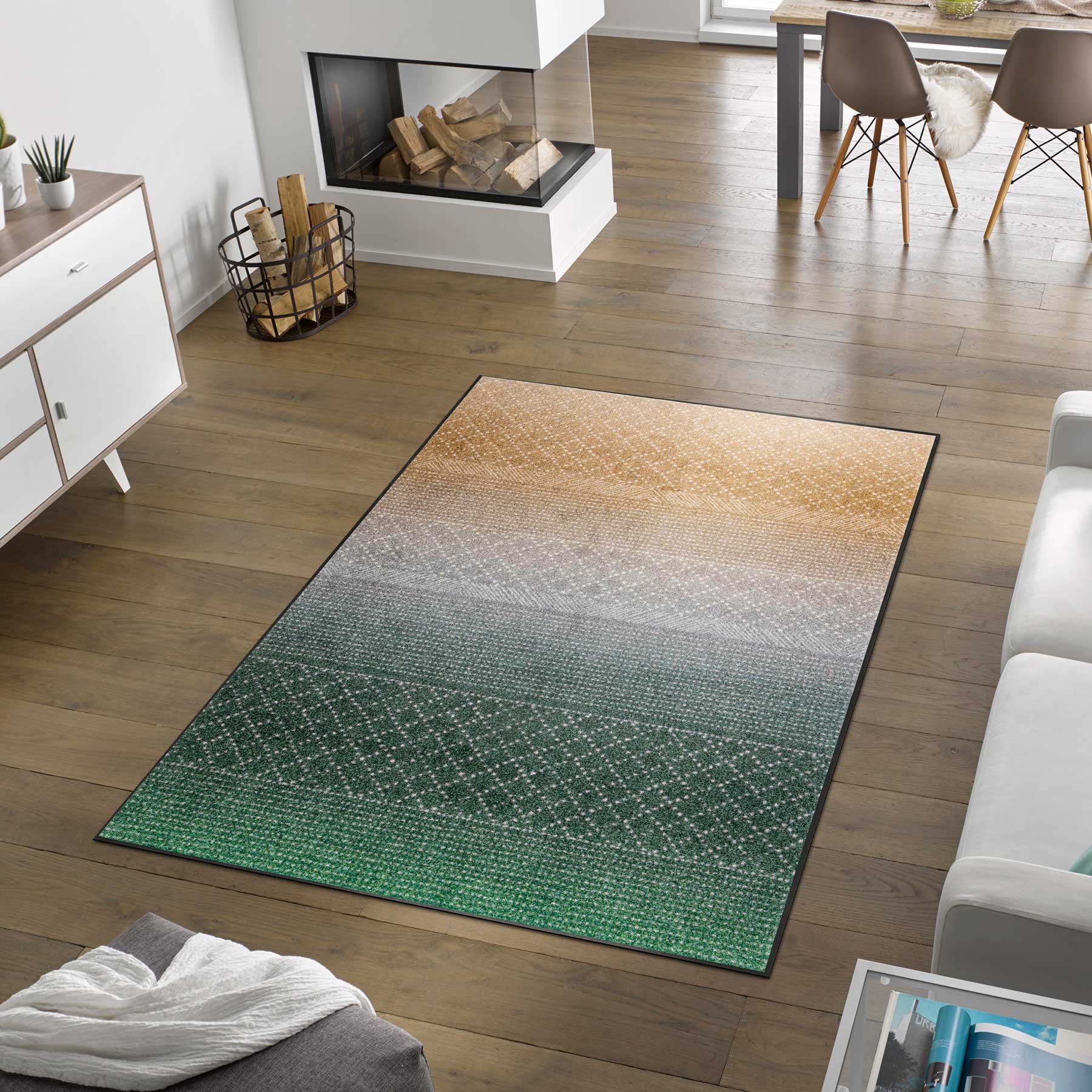 Wohnteppich 115x175 Green Desert grün