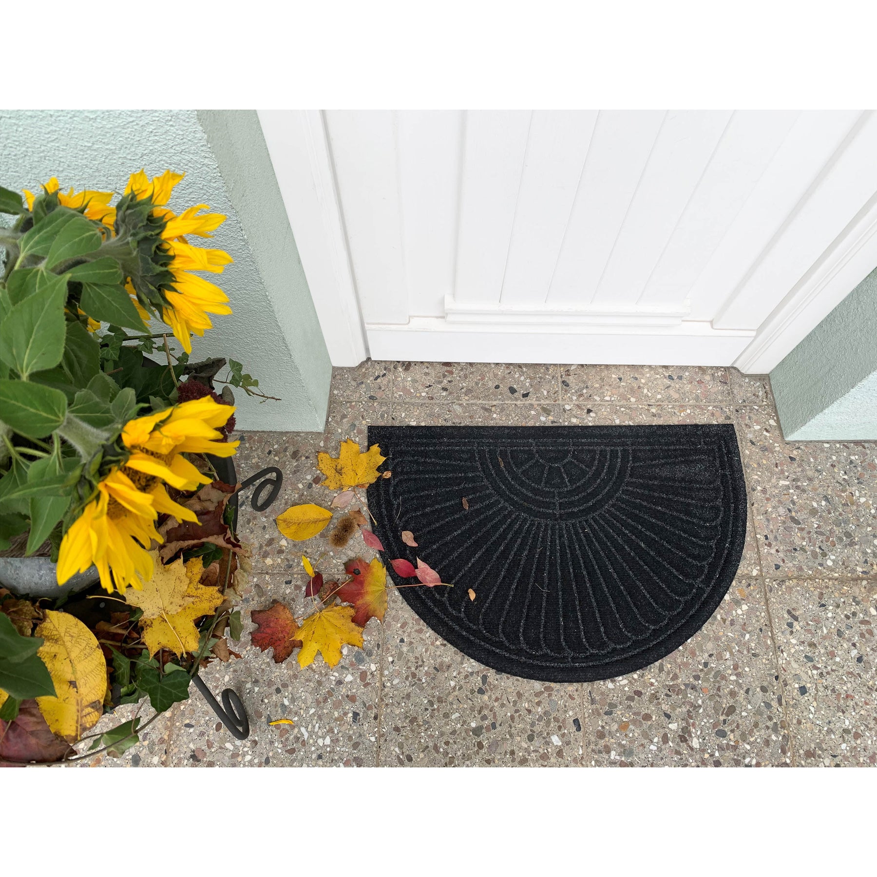 Fußmatte 55x85 Dune Halfmoon dark grey grau