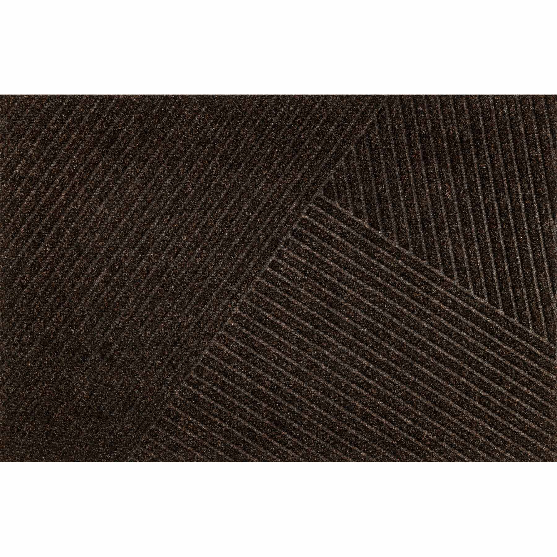 Fußmatte 60x90 Dune Stripes dark Braun
