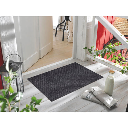 Fußmatte 45x75 Dune Stripes dark grey grau