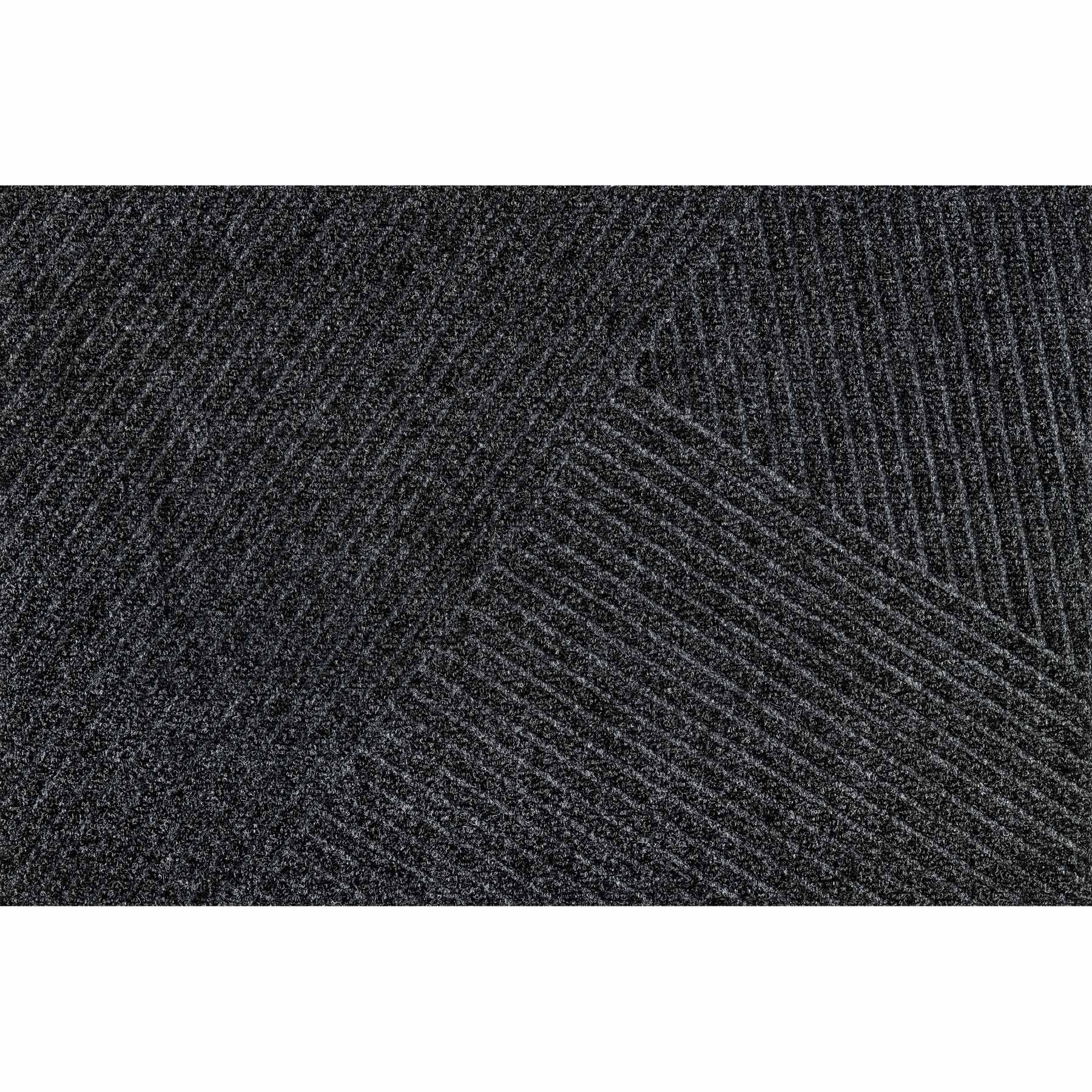 Fußmatte 60x90 Dune Stripes dark grey grau