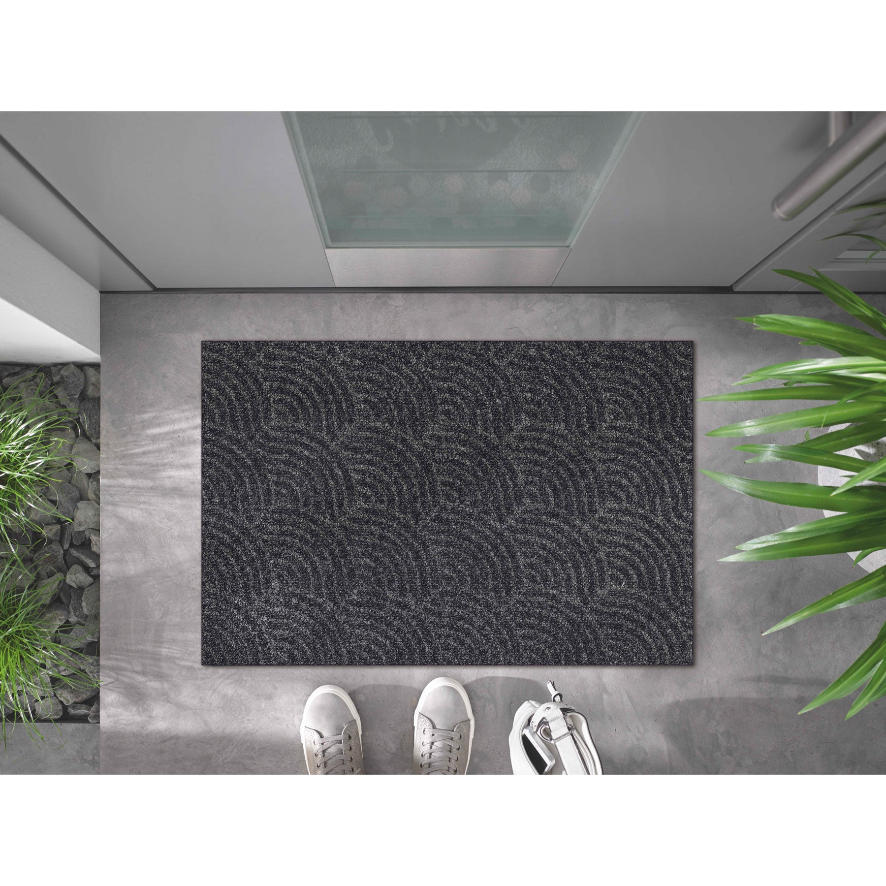 Fußmatte 60x90 Dune Waves dark grey grau