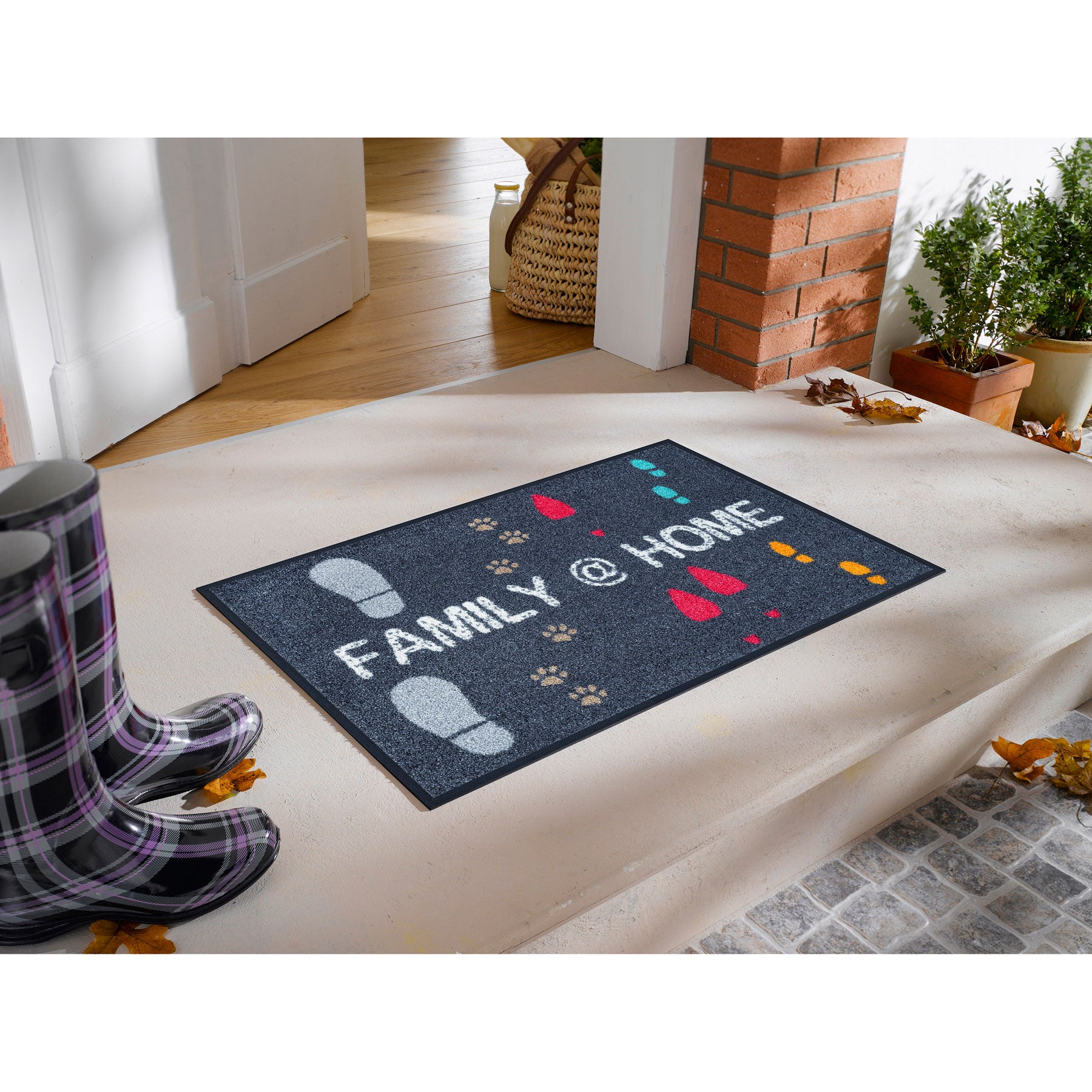 Fußmatte 50x75 Family @ Home anthrazit