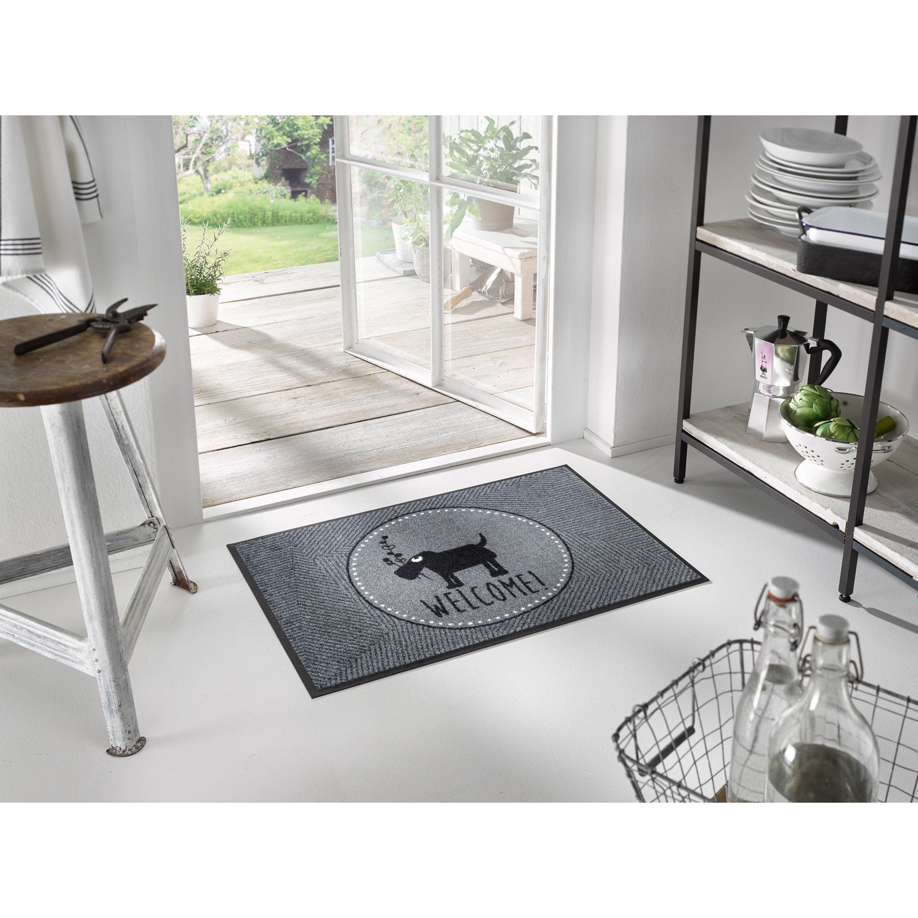 Fußmatte 50x75 Herr Just- Welcome! grau