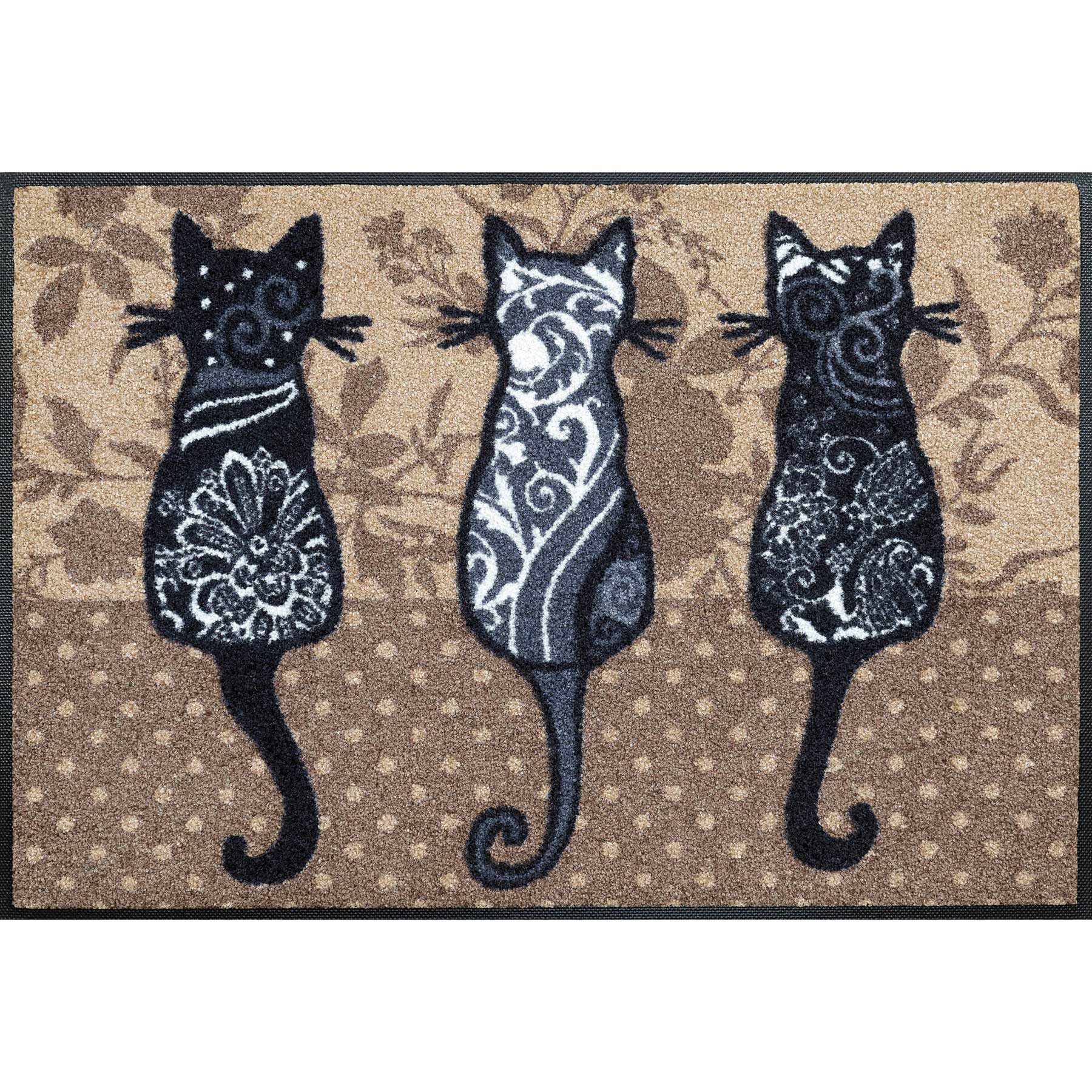 Fußmatte 50x75 Katzenbande beige