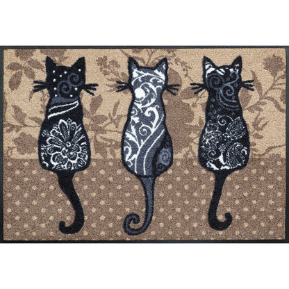 Fußmatte 50x75 Katzenbande beige