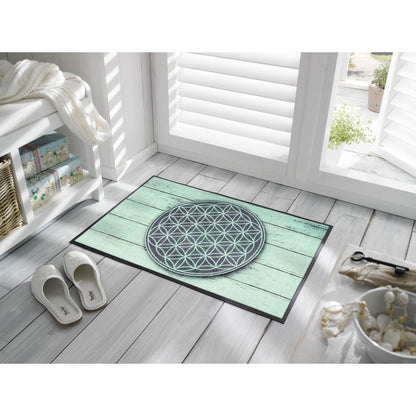 Fußmatte 50x75 Pattern of Life blau