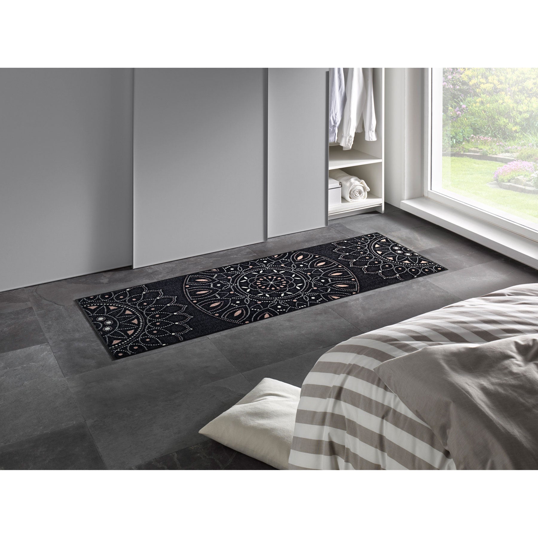 Teppichläufer 60x180 Purnima anthrazit