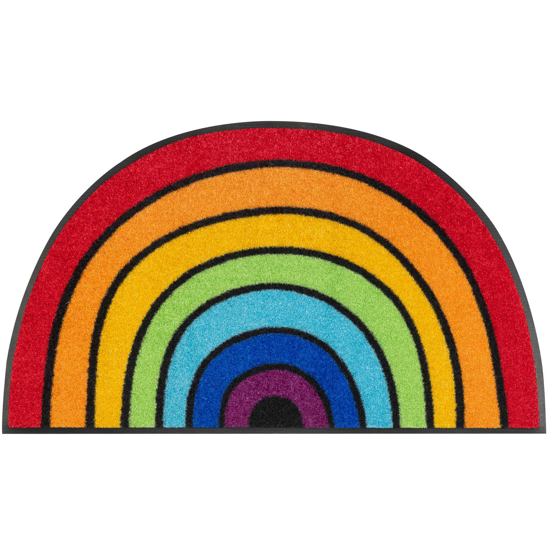 Fußmatte 50x85 Round Rainbow halbrund