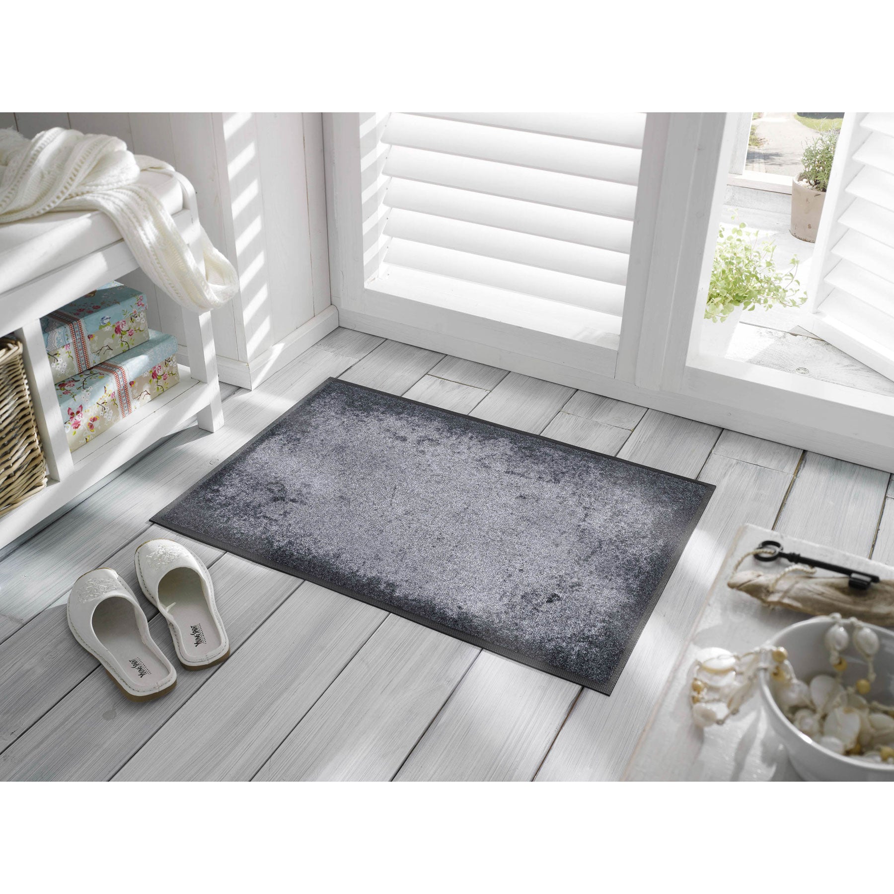 Fußmatte 50x75 Shades of Grey grau