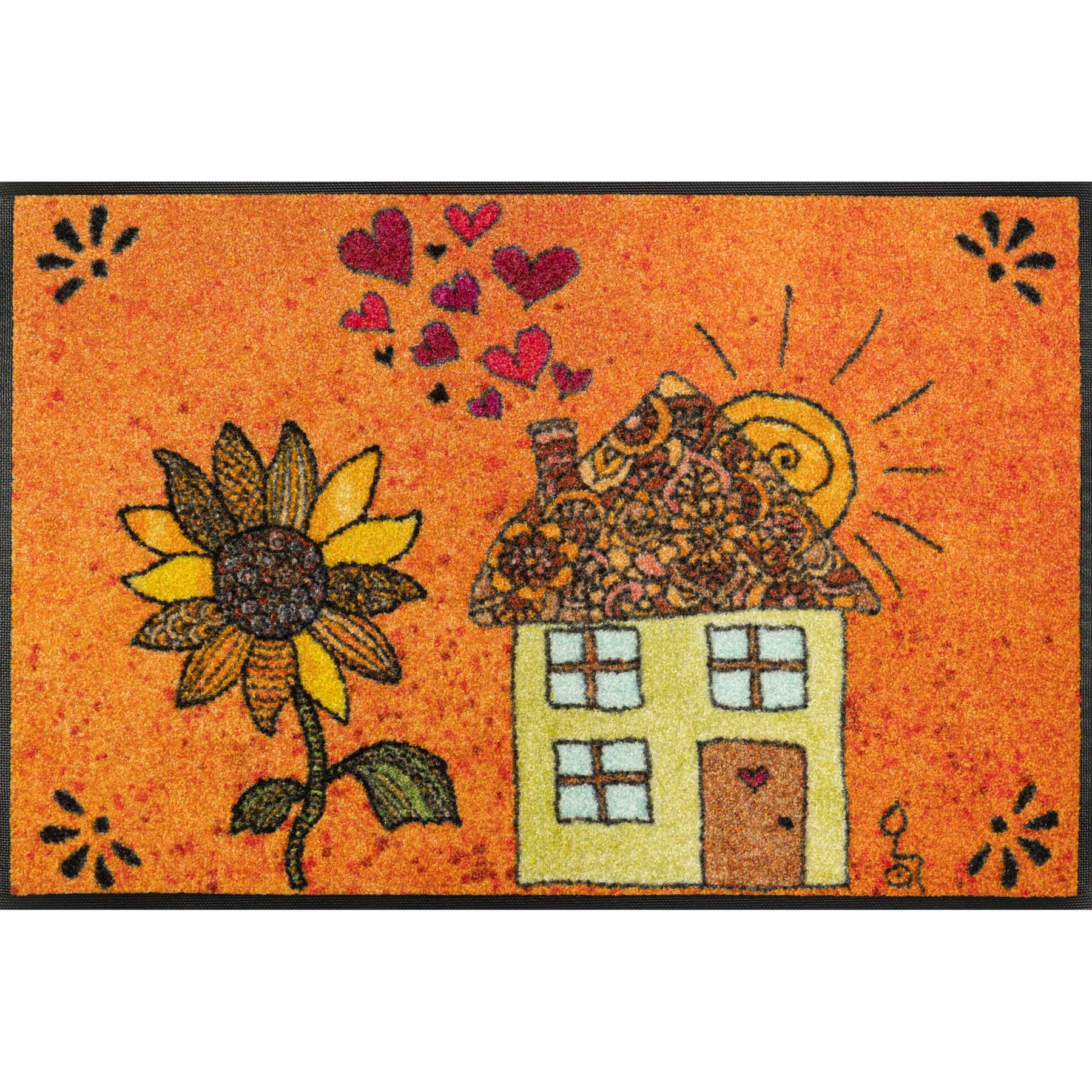 Fußmatte 50x75 Sonnenhaus orange