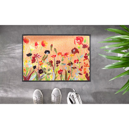 Fußmatte 40x60 Wildflowers orange