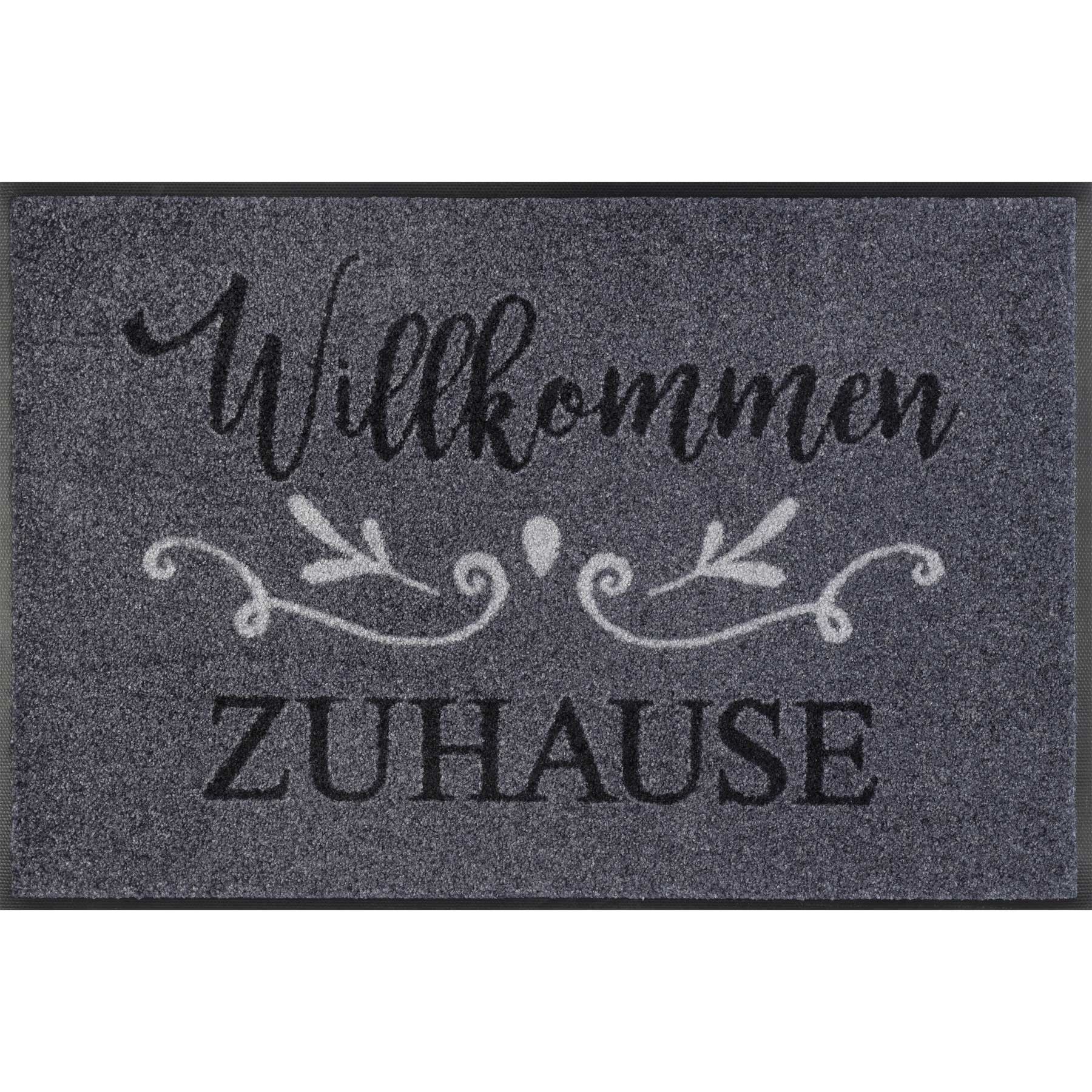 Fußmatte 50x75 Willkommen Zuhause anthrazit