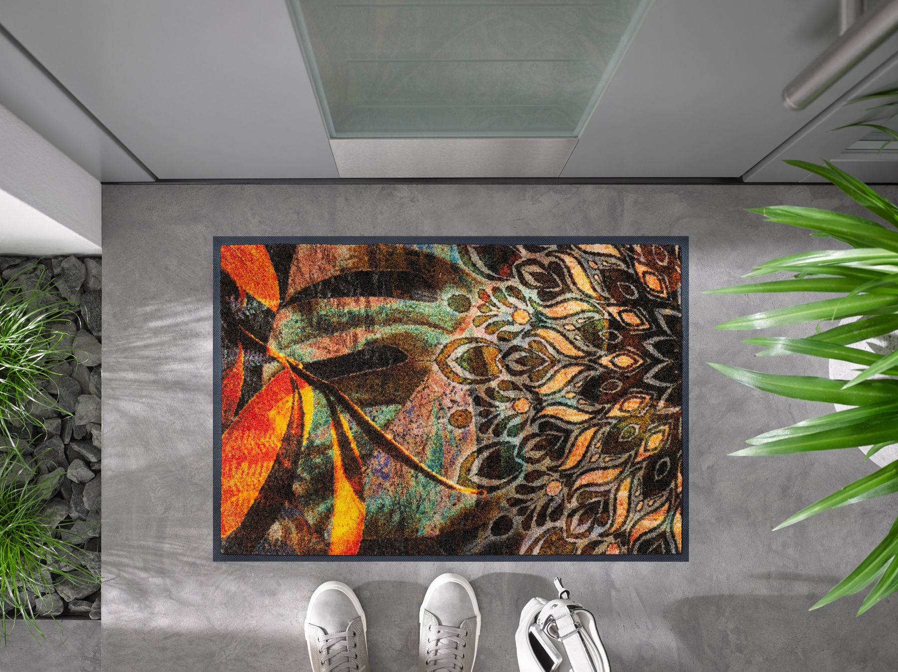 Fußmatte 50x75 Jungle Dance braun