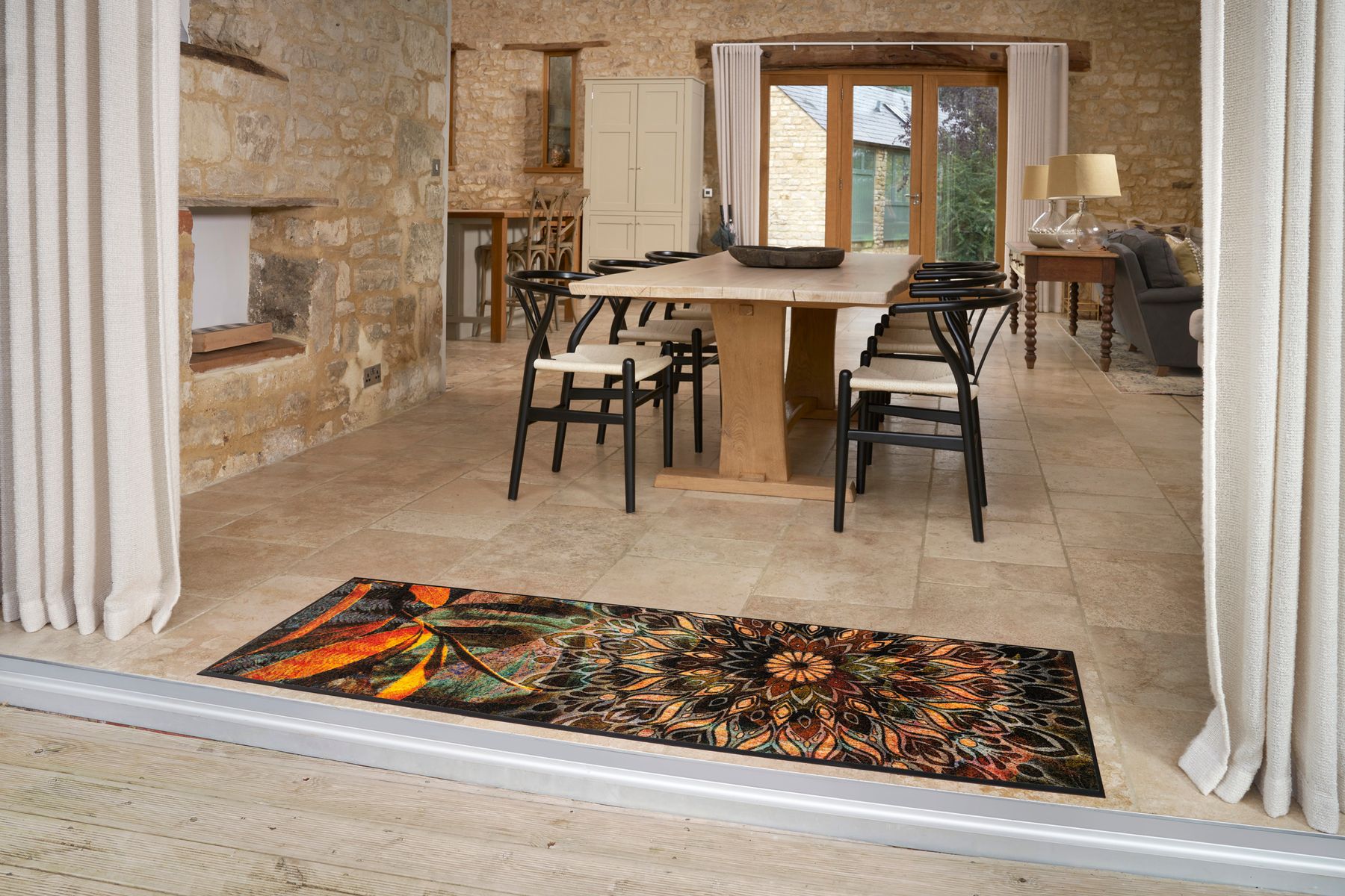 Teppichläufer 60x180 Jungle Dance braun