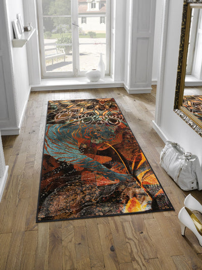 Teppichläufer 75x190 Jungle Dance braun