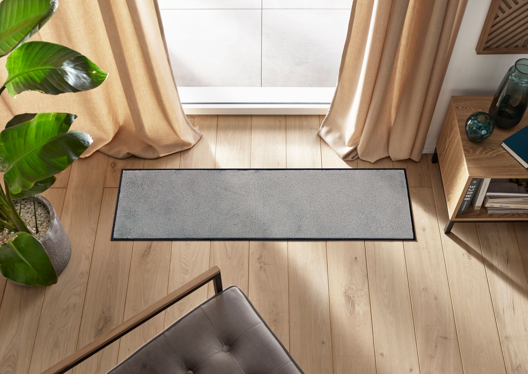 Läufer 35x120 Cool Grey grau