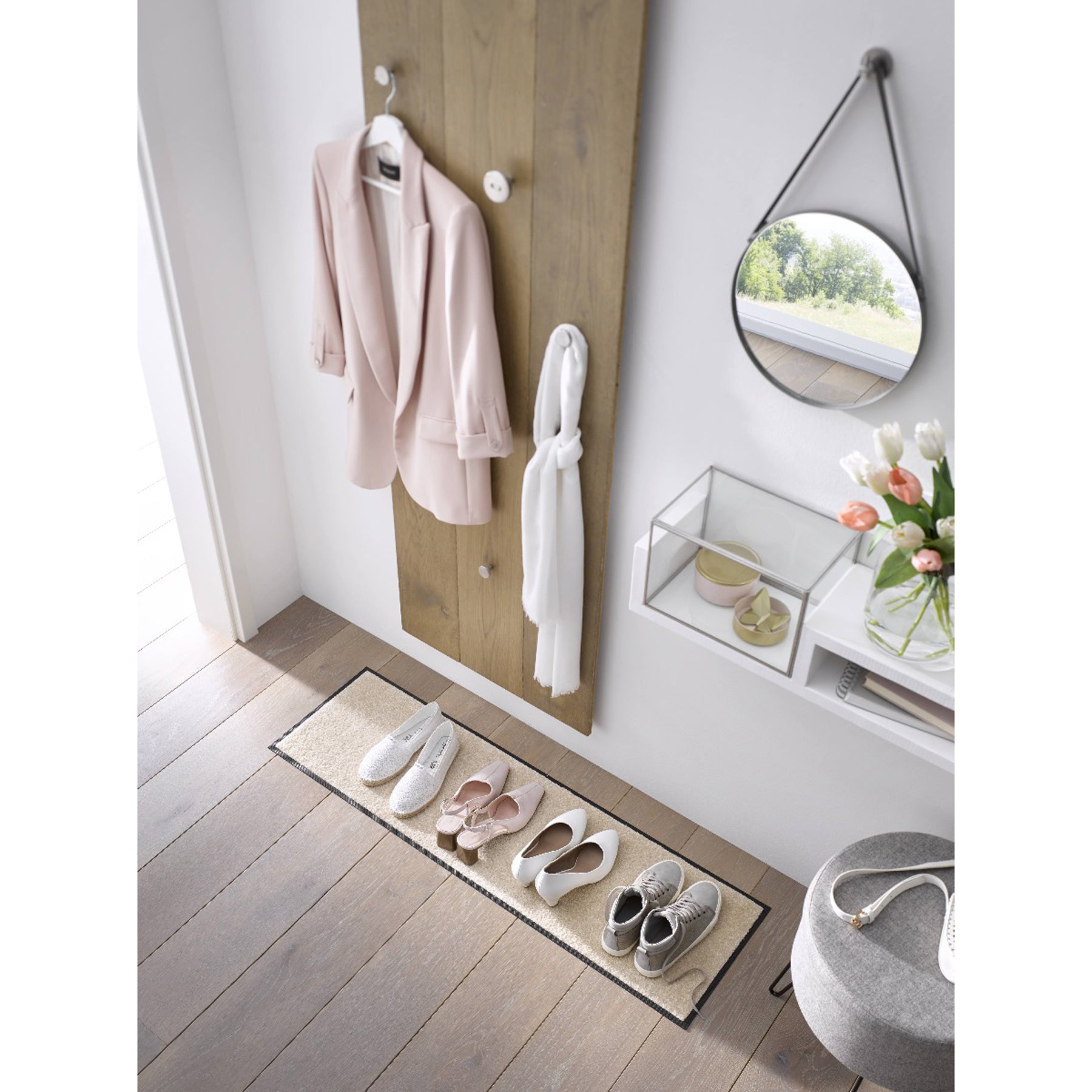 Läufer beige wash dry innen außen