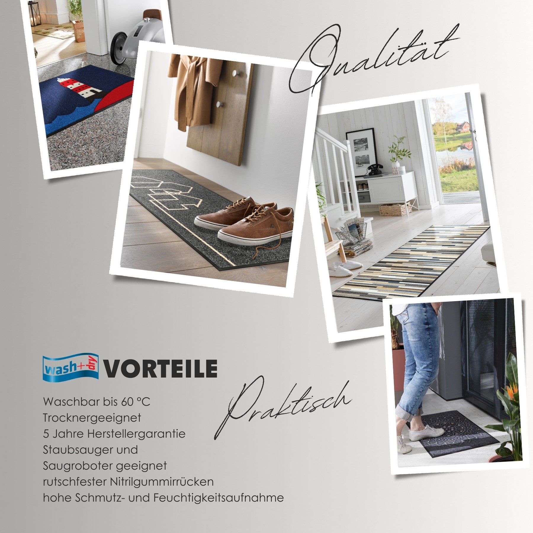 Wash+Dry Vorteile Fußmatten