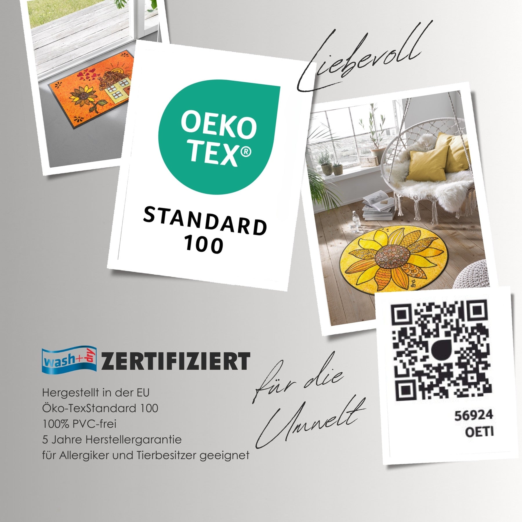 Wash+Dry zertifizierte Matten
