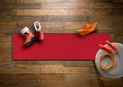 Läufer 35x120 Scarlet rot